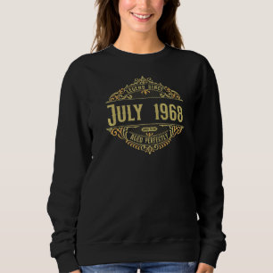 Sudadera 54.ª leyenda vintage de cumpleaños desde julio de