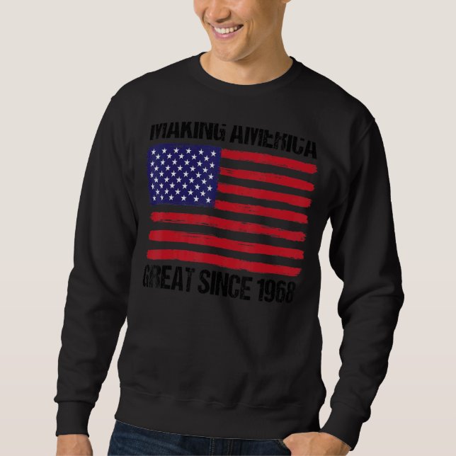 Sudadera 54.º cumpleaños haciendo grande a Estados Unidos d (Anverso)
