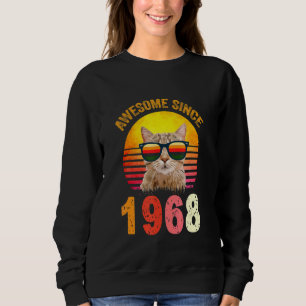 Sudadera 54.º gato vintage desde 1968