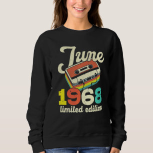 Sudadera 54 Aniversario de junio de 1968 Cassette Vintage
