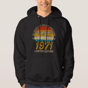 Sudadera 54 años de edad 1971 Regalo retro asombroso de 54 