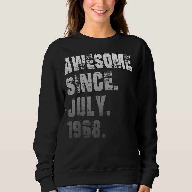 Sudadera 54 años de edad increíble desde julio de 1968 54º  (Anverso)