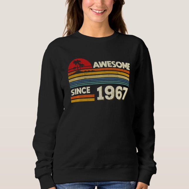 Sudadera 55.º cumpleaños increíble desde 1967 (Anverso)
