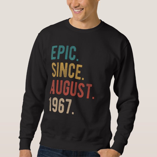 Sudadera 55 años de edad 55º cumpleaños de Epic desde agost (Anverso)