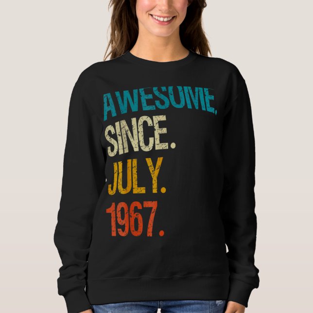 Sudadera 55 años de edad increíble desde julio de 1967 55º  (Anverso)