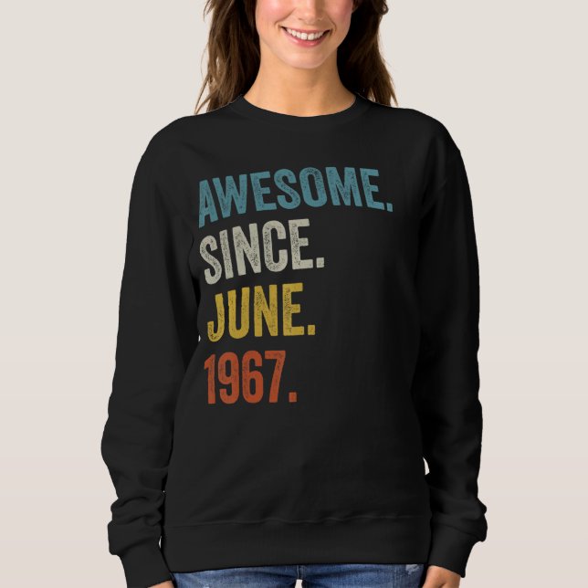 Sudadera 55 años de edad increíble desde junio de 1967 55º  (Anverso)