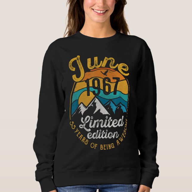 Sudadera 55 años de edad increíble desde junio de 1996 (Anverso)