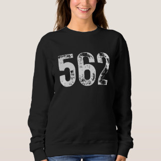 Sudadera 562 Area Code Long Beach CA Mobile Telephone Area 