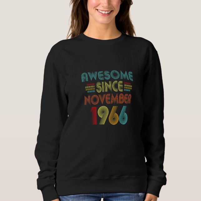 Sudadera 56.ª cosecha de cumpleaños desde noviembre de 1966 (Anverso)