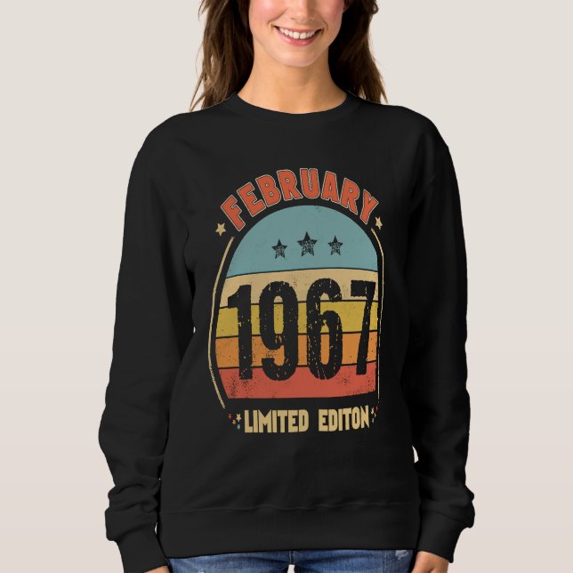 Sudadera 56.º cumpleaños increíble desde febrero de 1967 Re (Anverso)