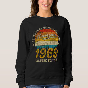Sudadera 56 años de edad 1969 Regalo retro asombroso de 56
