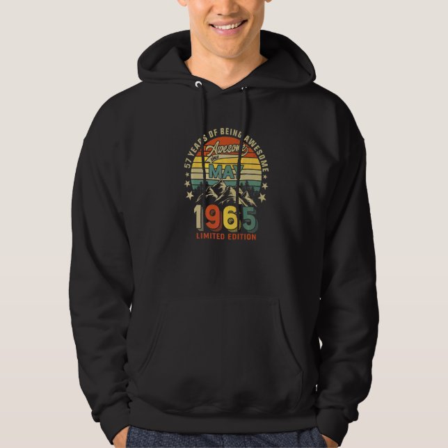 Sudadera 57 Años Aterradores Desde Mayo De 1965 (Anverso)