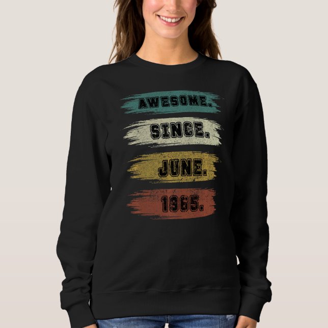 Sudadera 57 años de edad increíble desde junio de 1965 57º  (Anverso)