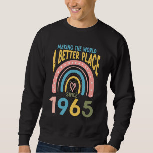 Sudadera 57 Cumpleaños Haciendo del mundo un lugar mejor de