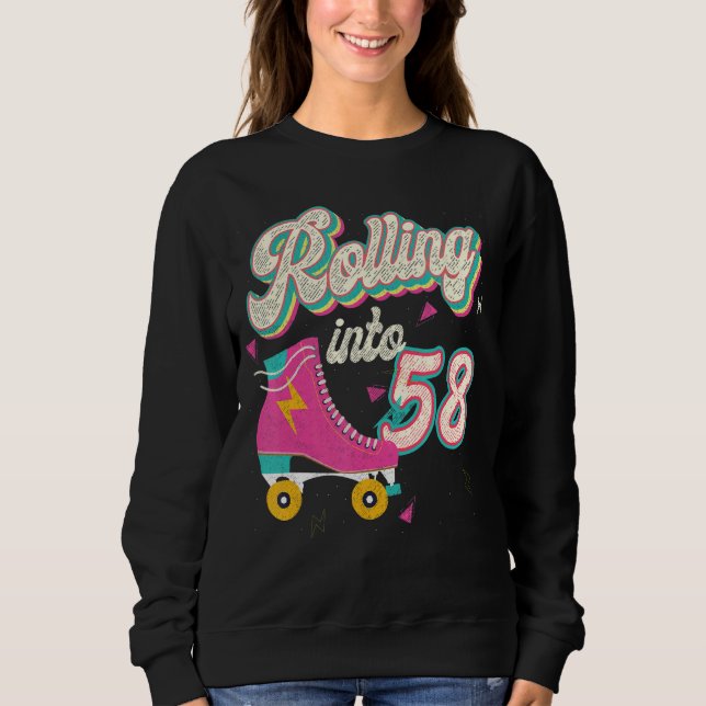 Sudadera 58.º patinaje de natalidad en 58 años (Anverso)