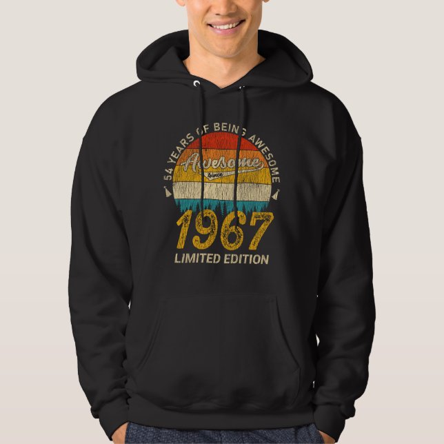 Sudadera 58 años de edad 1967 Regalo retro asombroso de 58  (Anverso)
