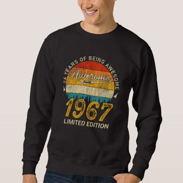 Sudadera 58 años de edad 1967 Regalo retro asombroso de 58  (Anverso)