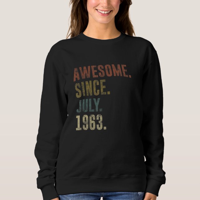 Sudadera 59.ª cosecha de cumpleaños desde julio de 1963 (Anverso)