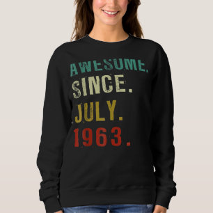 Sudadera 59 años de edad increíble desde julio de 1963 59º 