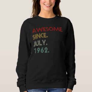 Sudadera 59 años de edad increíble desde julio de 1996