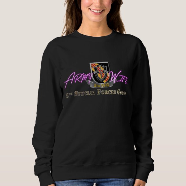 Sudadera 5.ª Esposa del Ejército de las Fuerzas Especiales (Anverso)