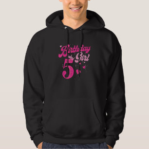Sudadera 5.º cumpleaños Chica Corona 5 años