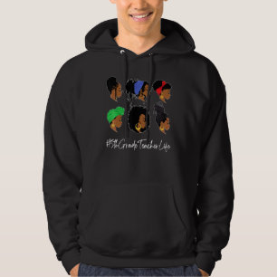 Sudadera 5.º curso de la vida de profesor afroamericano