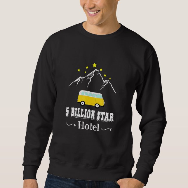 Sudadera 5.000 millones de estrellas Hotel Camping Camper V (Anverso)