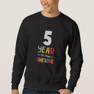 Sudadera 5 Años De Ser Awesome Heart Floral Arrow 5Bi