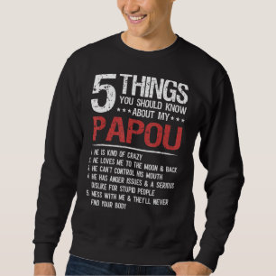 Sudadera 5 cosas que deberías saber sobre la D de mi padre
