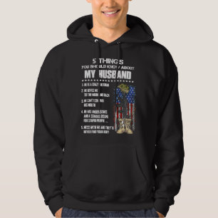 Sudadera 5 cosas que deberías saber sobre mi marido veteran