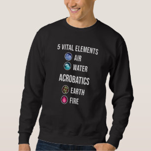Sudadera 5 Elementos Vitales Aire Agua Acrobacias Gimnasia