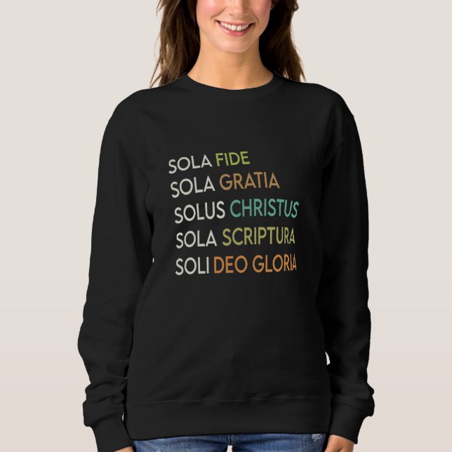 Sudadera 5 Five Solas of the Reformation Theology Christian (Anverso)