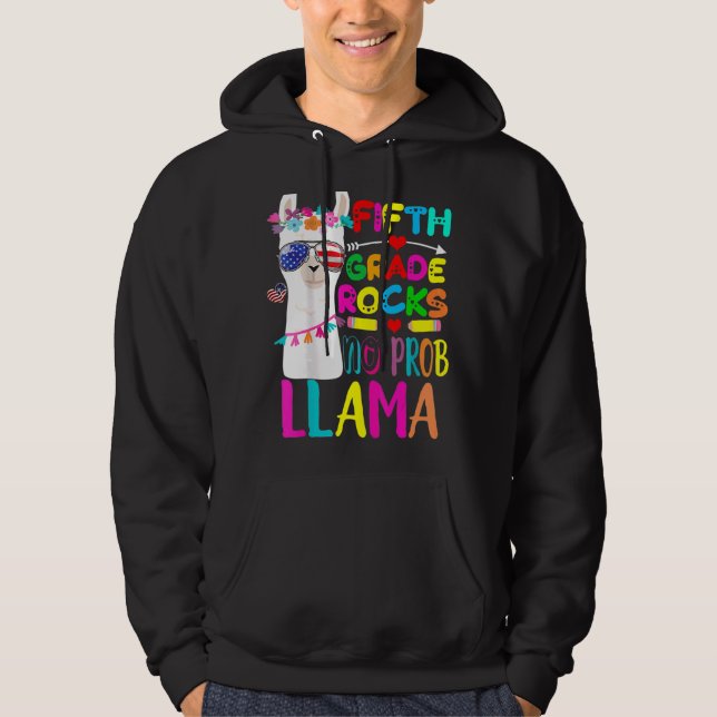 Sudadera 5° Grado No Llama A Profesor De Nuevo A Scho (Anverso)