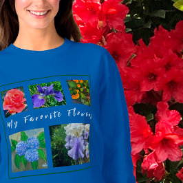 Sudadera 5-Photo My Favorito Flowers Template Sweatshirt