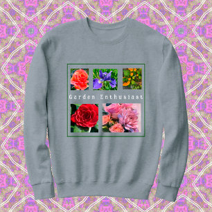 Sudadera 5-Photo My Favorito Flowers Template Sweatshirt