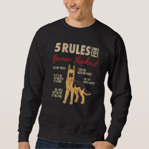Sudadera 5 Reglas Para El Pastor Alemán