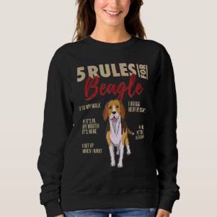 Sudadera 5 Reglas Para Perro Beagle