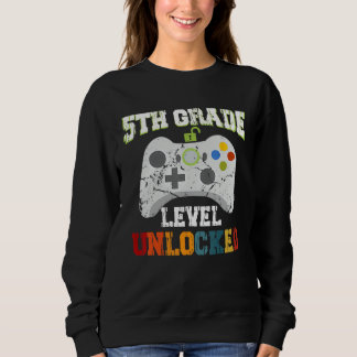 Sudadera 5TH Fifth Grade Unlocked Level Up Game Back To Sch