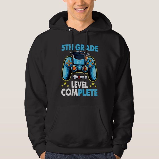 Sudadera 5th Grade Graduation Level Complete Gamer 2023 (Anverso)