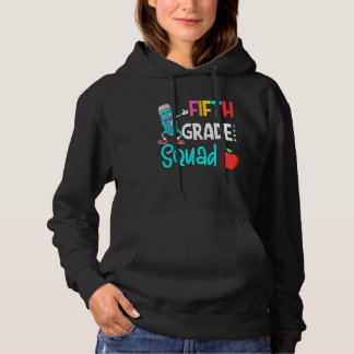 Sudadera 5th Grade Squad Fifth Teacher Student Team Back To