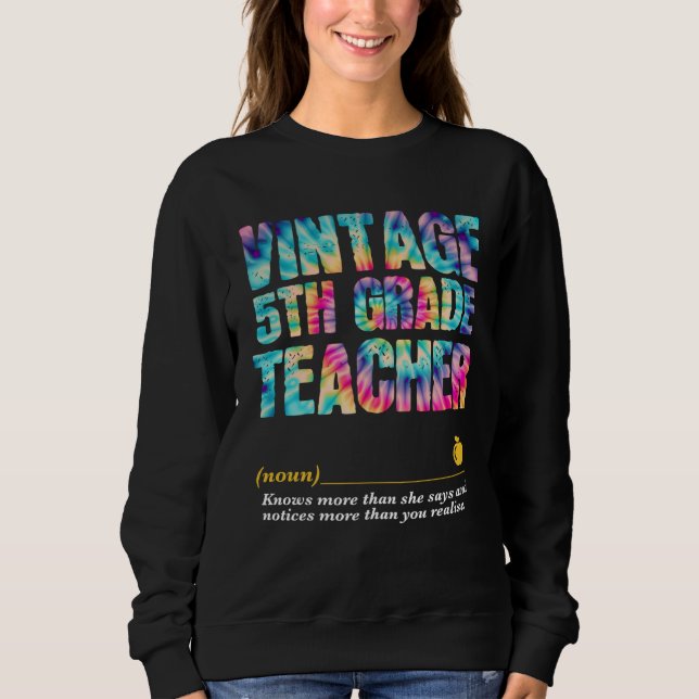 Sudadera 5th Grade Teacher Appreciation Week Back to School (Anverso)