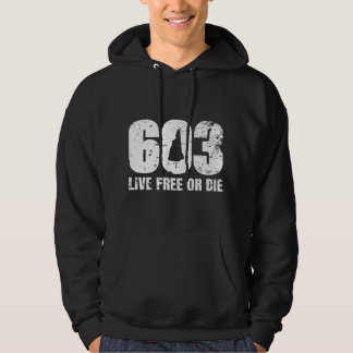 Sudadera 603 New Hampshire - Live Free o Die