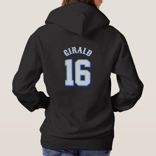 Sudadera 603 Riptide Hoodie de las mujeres con nombre y núm (Reverso)