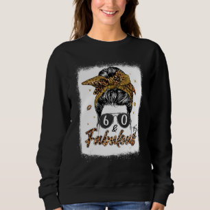Sudadera 60.º cumpleaños Messy Bun 60 años Fabuloso Sinc
