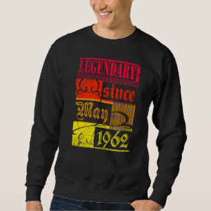 Sudadera 60.º Nacimiento Legendario Desde Mayo De 1962 Vint