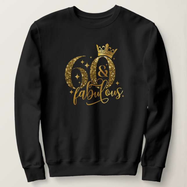 Sudadera 60 años - Camiseta básica femenina (Anverso del diseño)