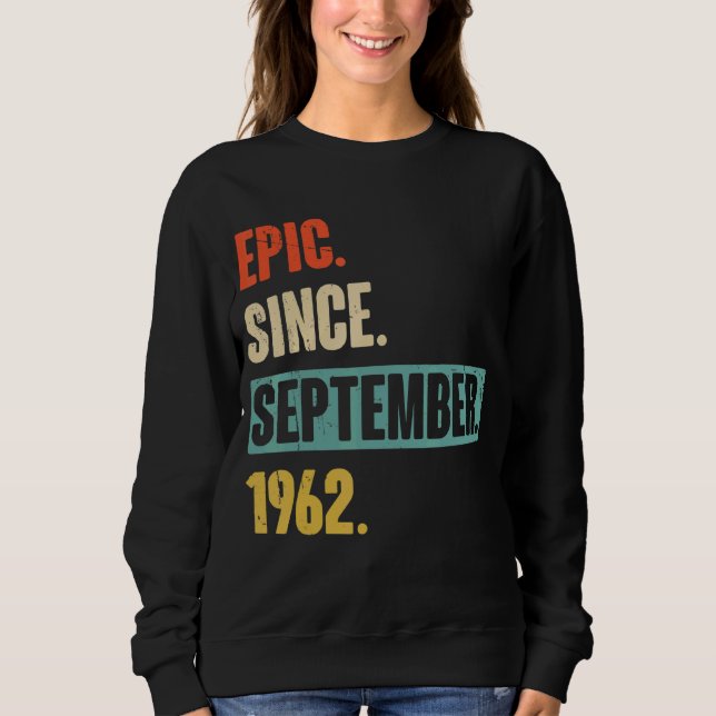 Sudadera 60 años cumpleaños 60º cumpleaños Epic desde setie (Anverso)