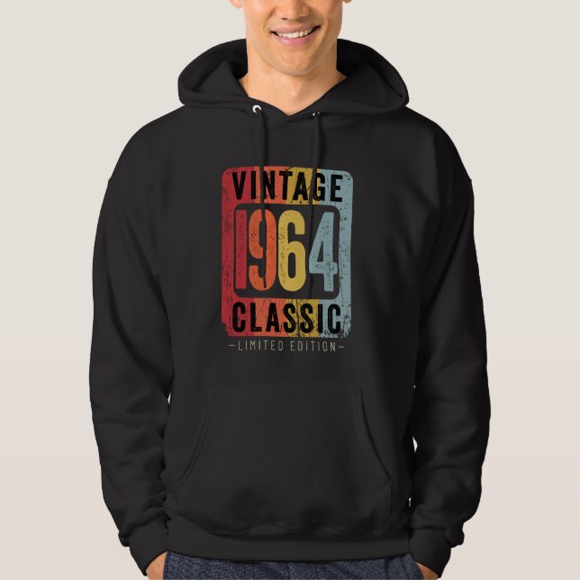Sudadera 60 años de antigüedad 1964 60º cumpleaños Decoraci (Anverso)