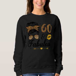 Sudadera 60 años de edad Fabuloso Messy Bun Leopard 60° 196